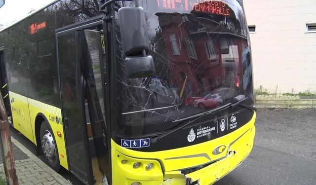 Beykoz’da İETT otobüsü kaldırıma çarptı! Yaralılar var