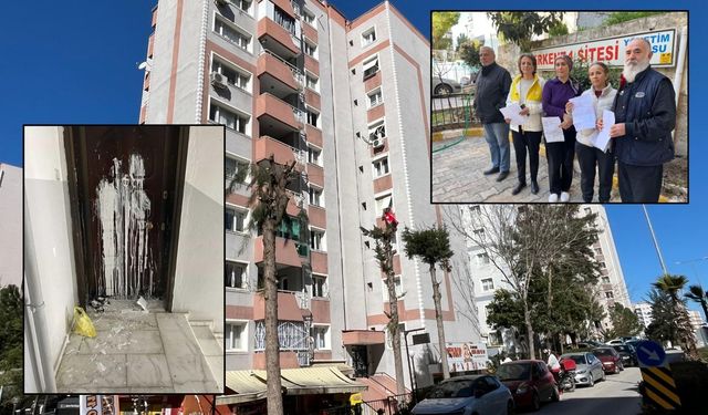 Buca’da apartman kabusu! Komşular yardım bekliyor