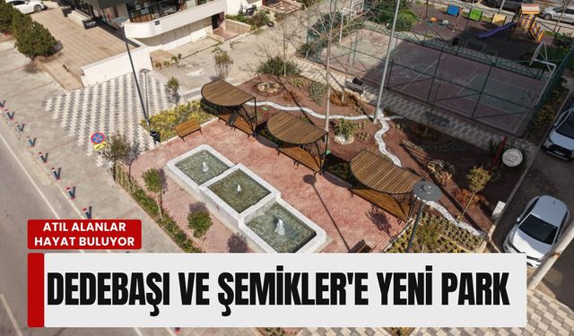 Karşıyaka'da atıl alanlar hayat buluyor: Dedebaşı ve Şemikler'e yeni park