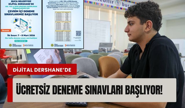 Dijital Dershane’de ücretsiz deneme sınavları başlıyor!