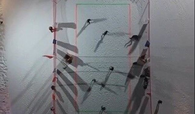 Ergan Dağı’nda kar voleybolu heyecanı dorukta