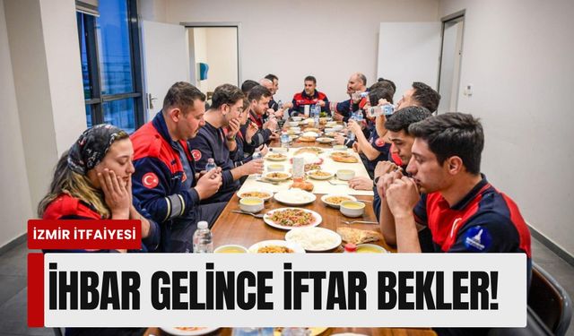 Ateş savaşçılarının imece sofrası: İhbar gelince iftar bekler!