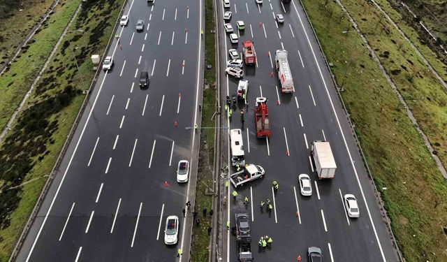 Kuzey Marmara Otoyolu'ndaki kazada 1 polis memuru şehit oldu
