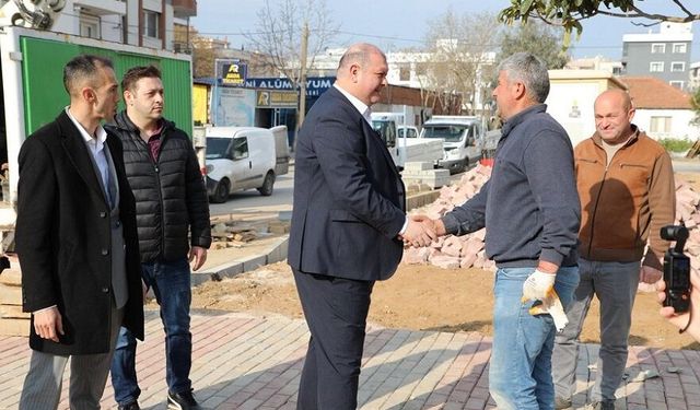 Başkan Çiçek sahada: Hizmetler hız kesmeden devam ediyor