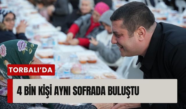 Torbalı Cumhuriyet Mahallesi’nde dev iftar