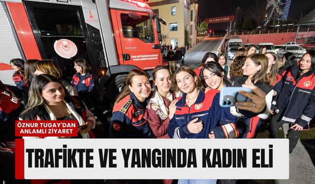 Öznur Tugay'dan anlamlı ziyaret: Trafikte ve yangında kadın eli