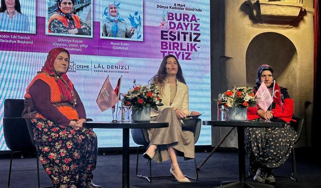 Çeşme’de 8 Mart buluşması: “Dönüştüren Hikâyeler” söyleşisi yoğun ilgi gördü