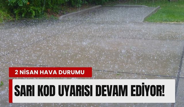 2 Nisan İzmir hava durumu: Sarı kod uyarısı devam ediyor!
