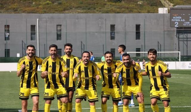 Aliağa FK'dan İzmir derbisinde Menemen FK'yı dağıttı