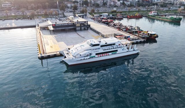 Aliağa’dan Midilli’ye düzenli feribot seferleri başladı