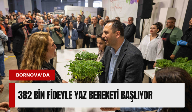 Bornova’da toprağa can, üreticiye destek