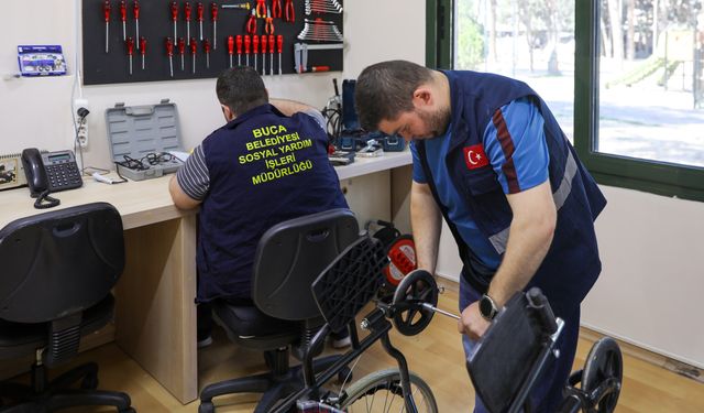Buca’da Engelsiz Tamir Atölyesi yenilenerek hizmete açıldı
