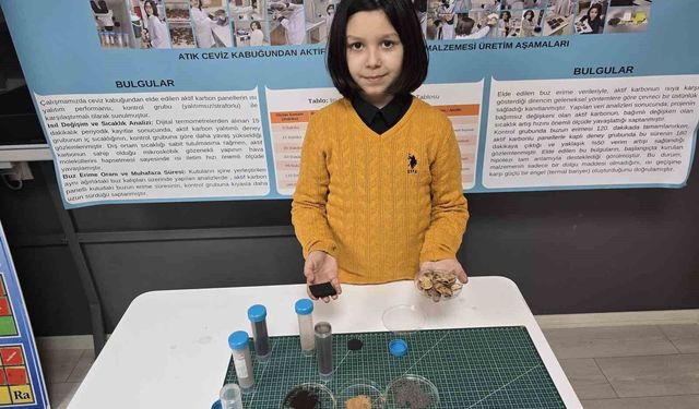 Ceviz kabuğundan yalıtım malzemesi geliştirdi: Hedefi Türkiye birinciliği!