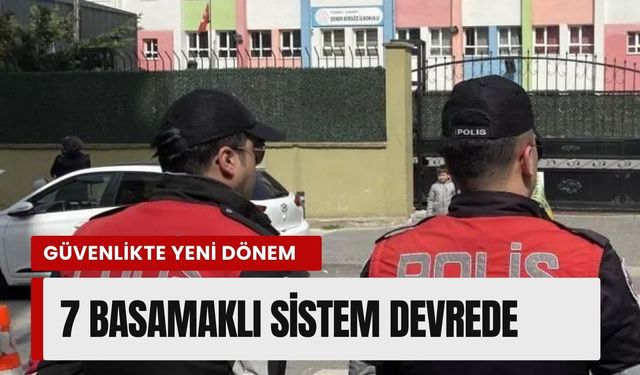 Okullarda güvenlikte yeni dönem: 7 basamaklı sistem devreye giriyor