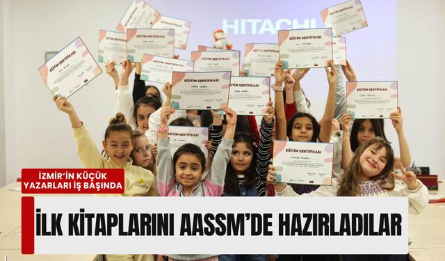 İzmir’in küçük yazarları iş başında: İlk kitaplarını AASSM’de hazırladılar