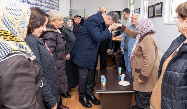 Başkan Tugay, gazilerle pilav gününde bir araya geldi