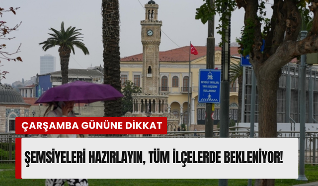 İzmir’de sağanak yağış uyarısı! 22 Nisan’a dikkat