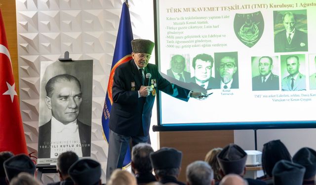 Magosa kahramanı Kalelioğlu Karşıyaka’da tarih anlattı