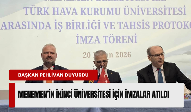 Menemen'e ikinci üniversite müjdesi!