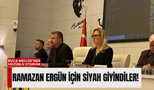 Buca Belediyesi’nde hüzünlü oturum: Park ve Bahçeler Müdürü Ergün için siyah giyindiler!