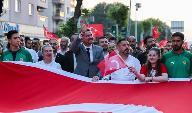 Buca’da binler bayram yürüyüşünde buluştu
