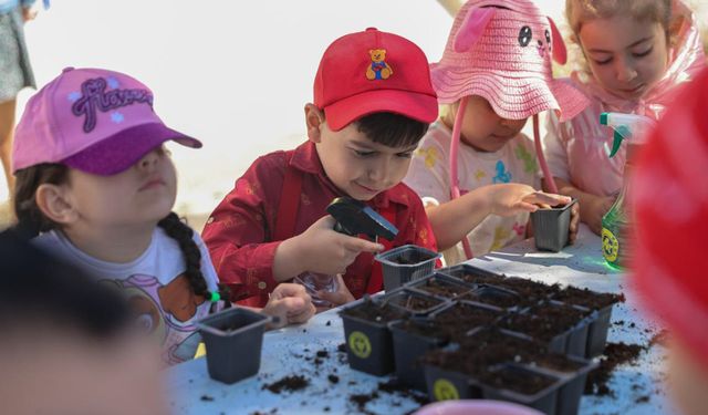 Bucalı minikler Tarım Okulu’nda doğayla buluştu