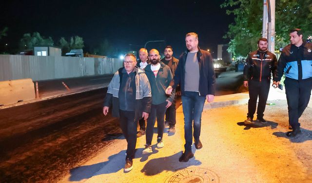 Başkan Duman'dan gece mesaisi