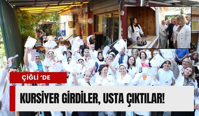 Çiğli’de kurslar iş kapısına dönüştü