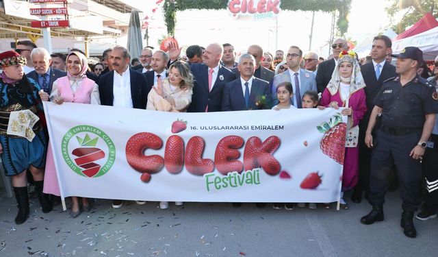 Çilek tadında festival, milyonu aşkın misafir ağırladı
