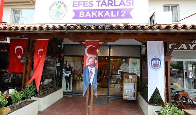 Efes Selçuk’ta doğal gıda satış noktası hizmete başladı