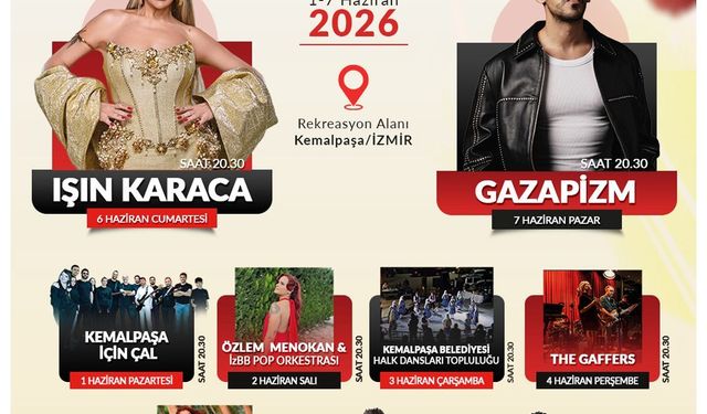 Kemalpaşa festival modunu açıyor: 7 gün 7 gece eğlence!