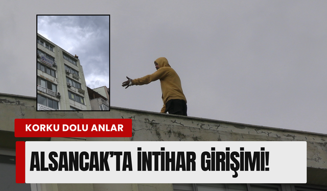 Alsancak'ta hastane önünde hayatına son vermeye kalktı!