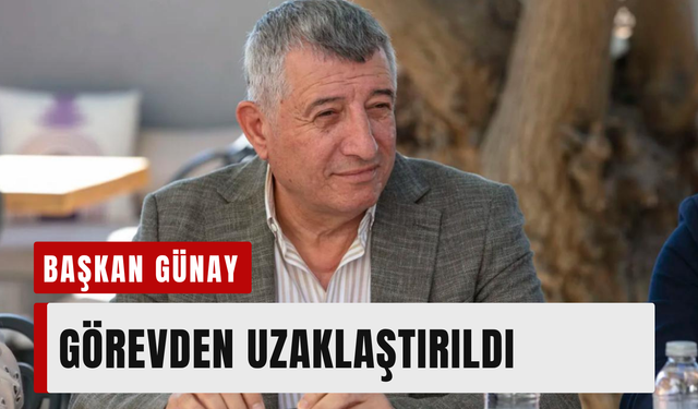İzmir Güzelbahçe Belediye Başkanı Günay görevden uzaklaştırıldı