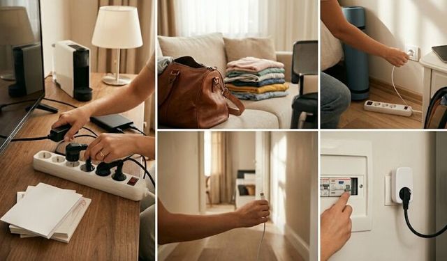 Tatilde evdeki elektronik cihazlar prizden çekilmeli mi? (Yangın ve akım koruma)