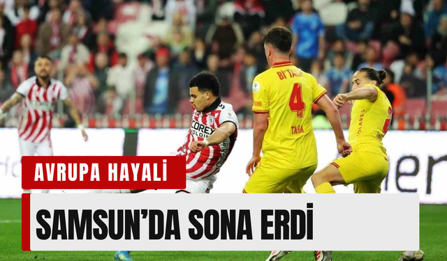 Göztepe'nin Avrupa hayali Samsun'da sona erdi
