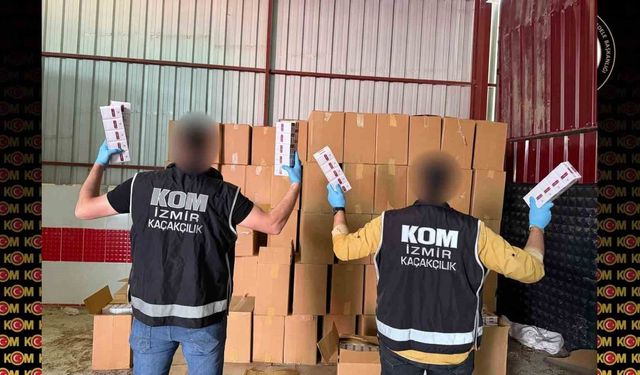 Türkiye genelinde ilk 10’a girdi! İzmir’de kaçakçılığa dev darbe