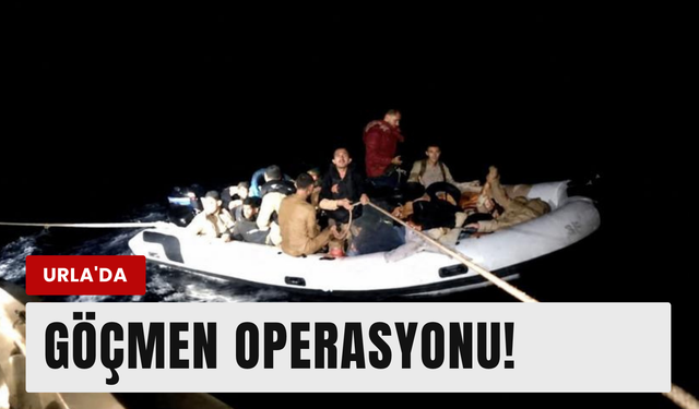 İzmir açıklarında düzensiz göç operasyonu!