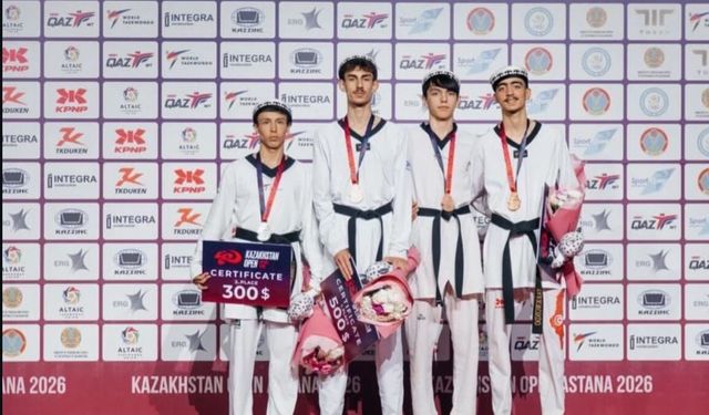 İzmir’in yıldızları Kazakistan’da parladı