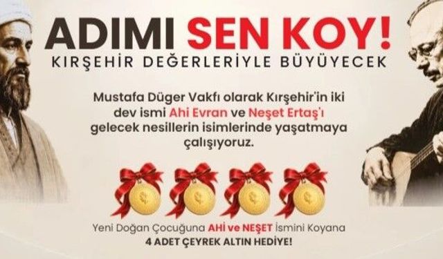 Çocuklarına bu isimleri veren ailelere 4 çeyrek altın desteği