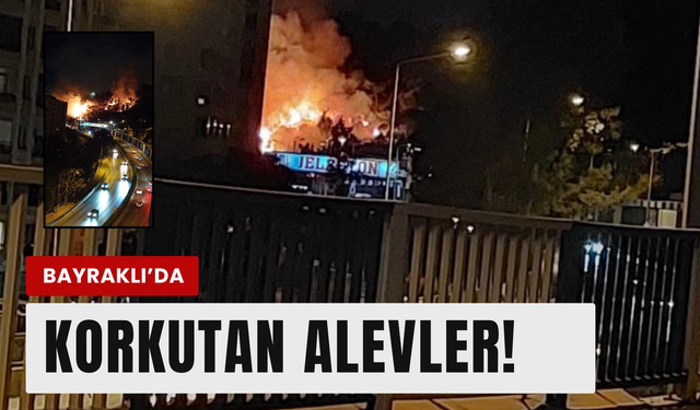 Bayraklı semalarında duman alarmı!