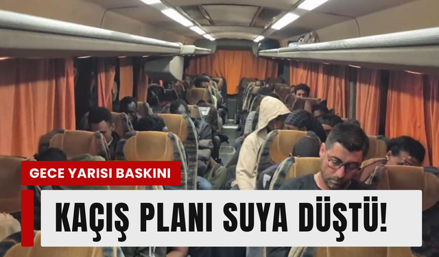 Seferihisar'da gece yarısı operasyonu: 36 göçmen, 1 gözaltı!