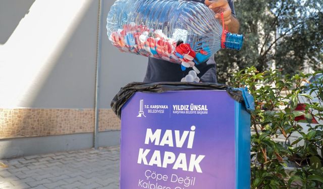 Karşıyaka’da 1 ton kapakla dev dayanışma