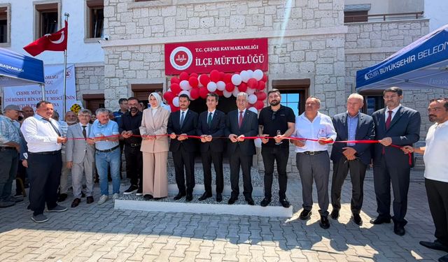 Çeşme’de İlçe Müftülük Hizmet Binası dualarla açıldı!