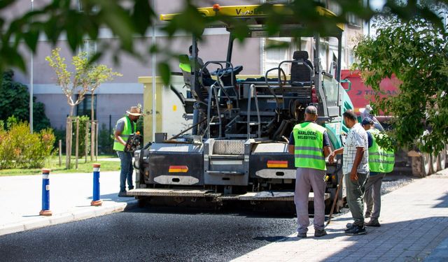 Narlıdere’de asfalt seferberliği sürüyor