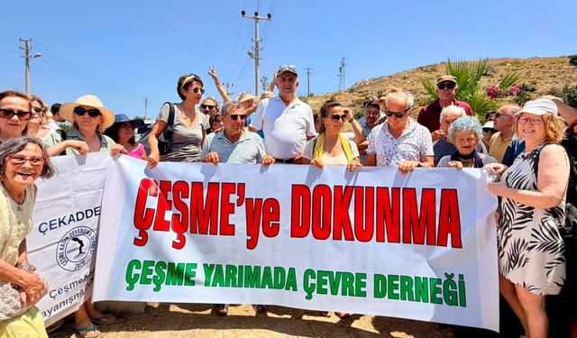 Castello Fontana Projesi’nin ÇED Toplantısı Çeşmeli çevreciler tarafından yaptırılmadı