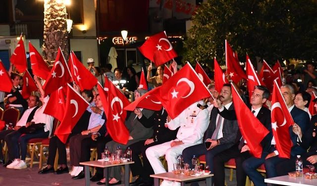 Çeşme’de 15 Temmuz’un 10. yılı anıldı