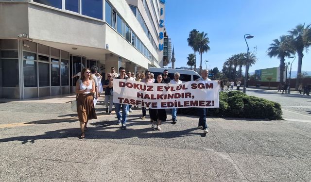 SGK çalışanlarından Dokuz Eylül SGM tepkisi: 'Bu tahsis iptal edilsin'