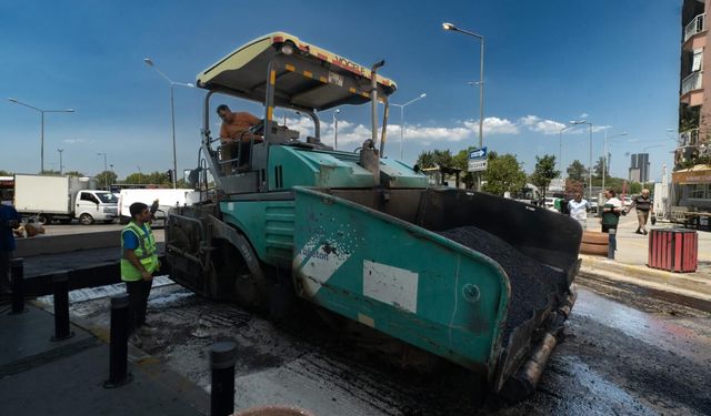 Balçova'nın ana arteri Ata Caddesi baştan sona yenileniyor