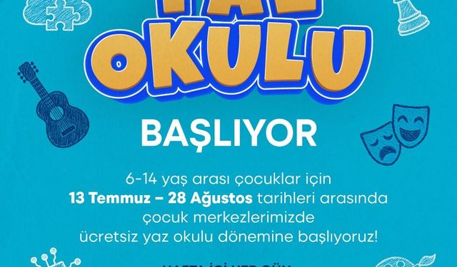 İzmir’de çocuklara ücretsiz yaz okulu başladı
