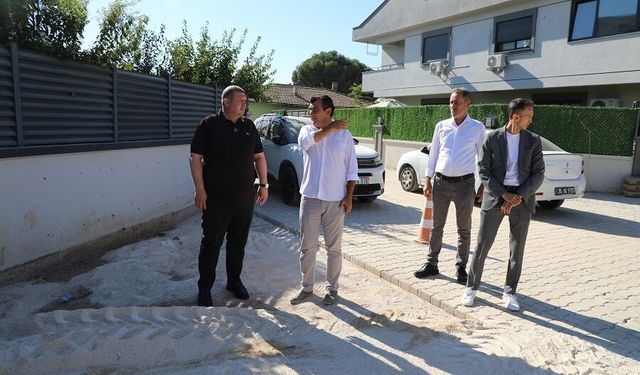 Başkan Çiçek sahada: Çalışmaları yerinde inceledi